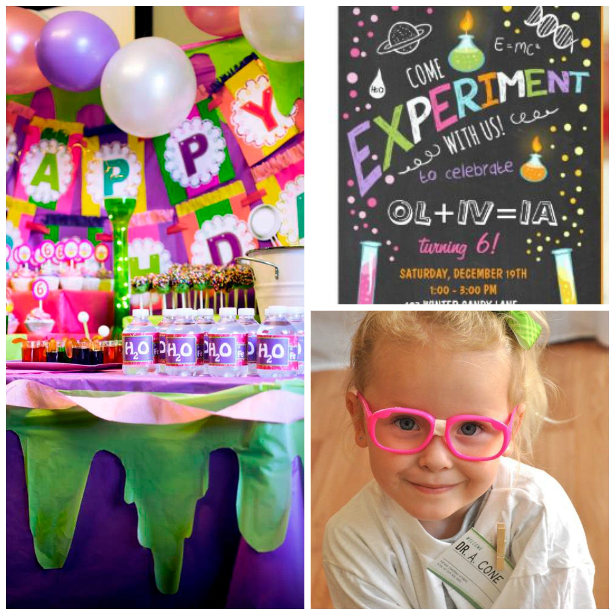 LITTLE MISS SCIENTIST BIRTHDAY PARTY