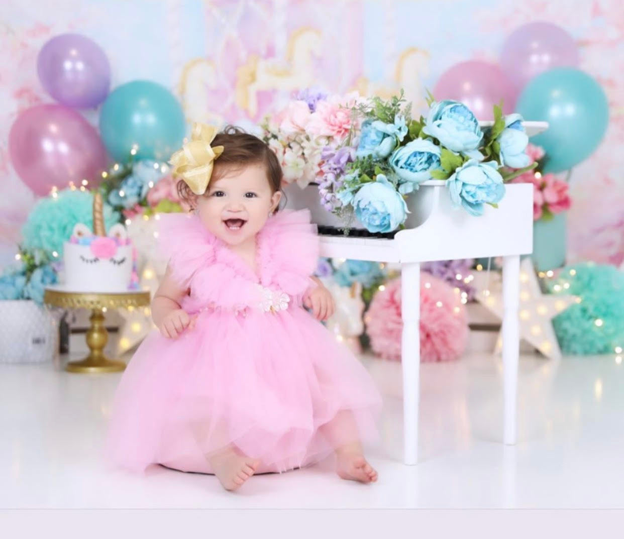 BEST SELLER -   Kryssi Kouture Girls Ruffled Tulle Pink Swan Dress