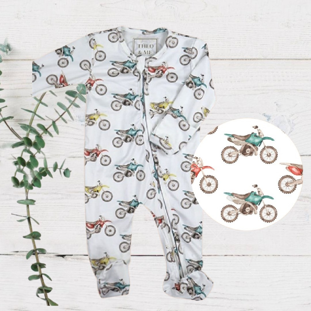 Boys Zippies Sleepers - Motorcylces