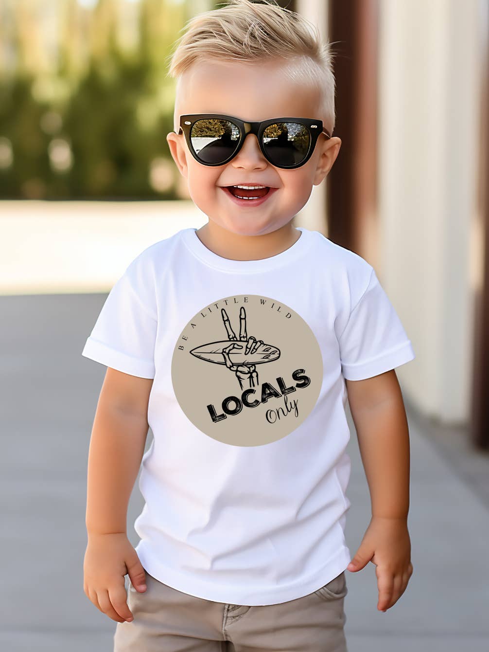 Unisex Toddler Locals Only T-shirt - White