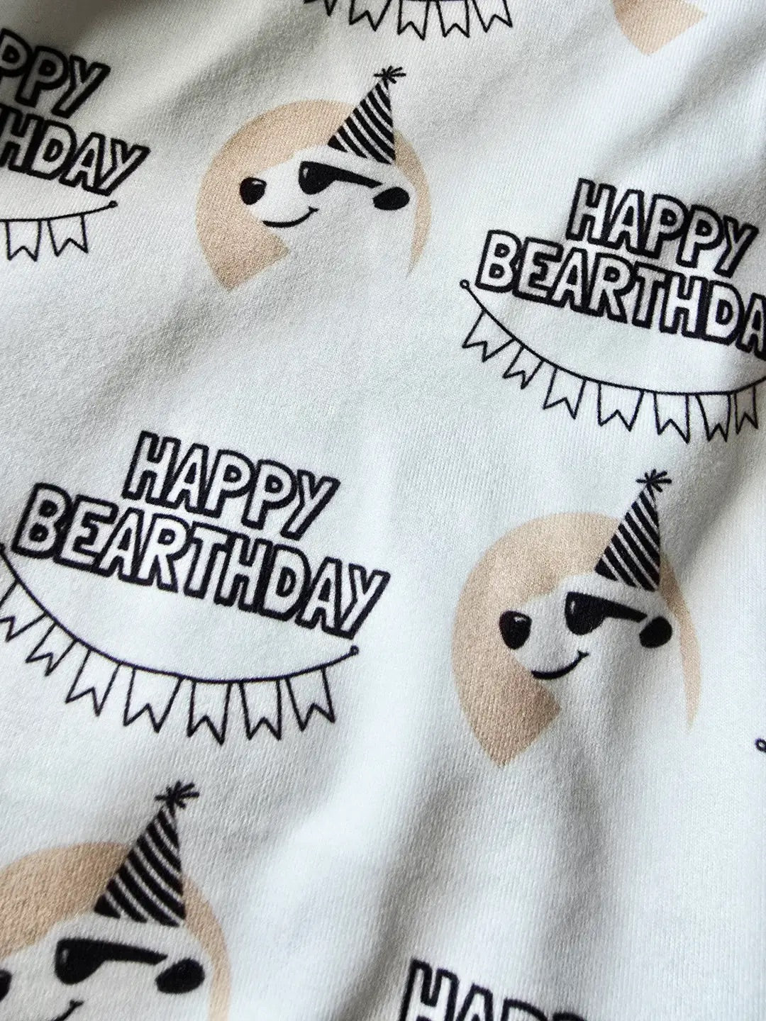 Baby Boy First Birthday Sleepers Jumpsuit - Bear