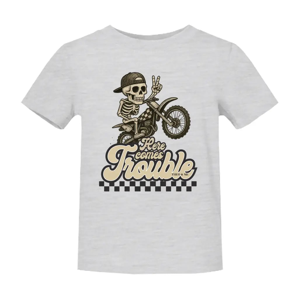 Baby Here Comes Trouble T-Shirt - Dirt Bike