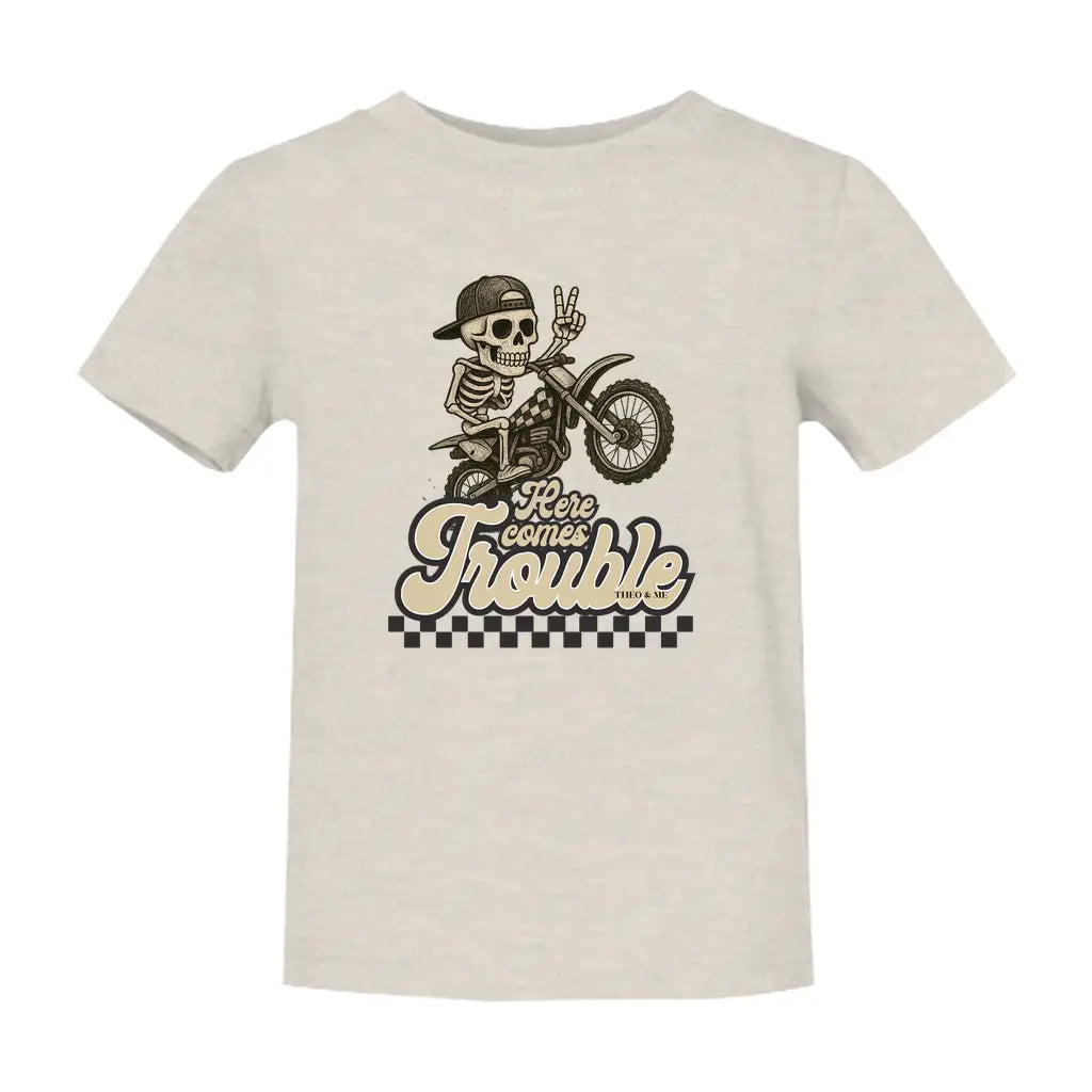 Baby Here Comes Trouble T-Shirt - Dirt Bike