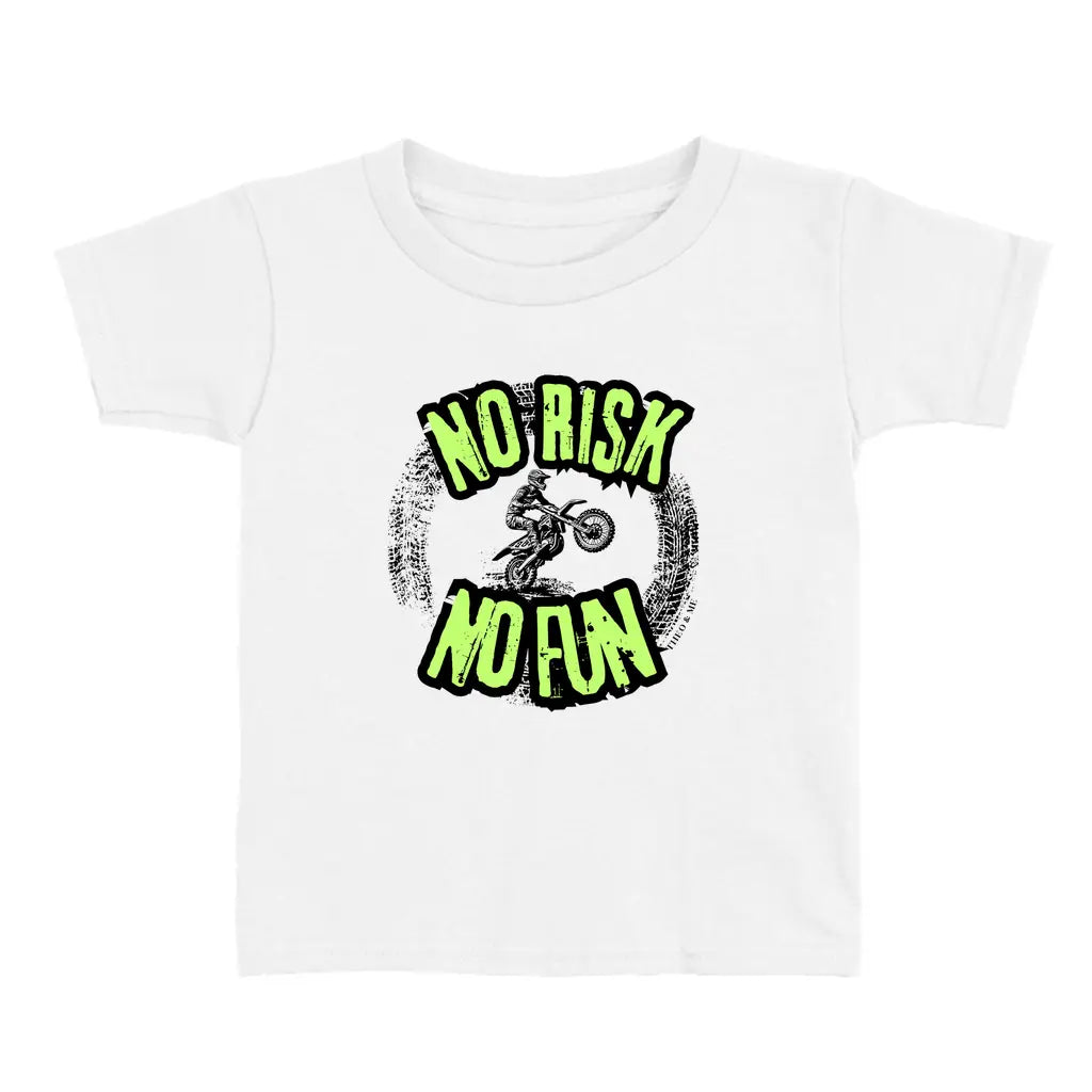 Toddler & Baby's No Risk No Fun White T-Shirt