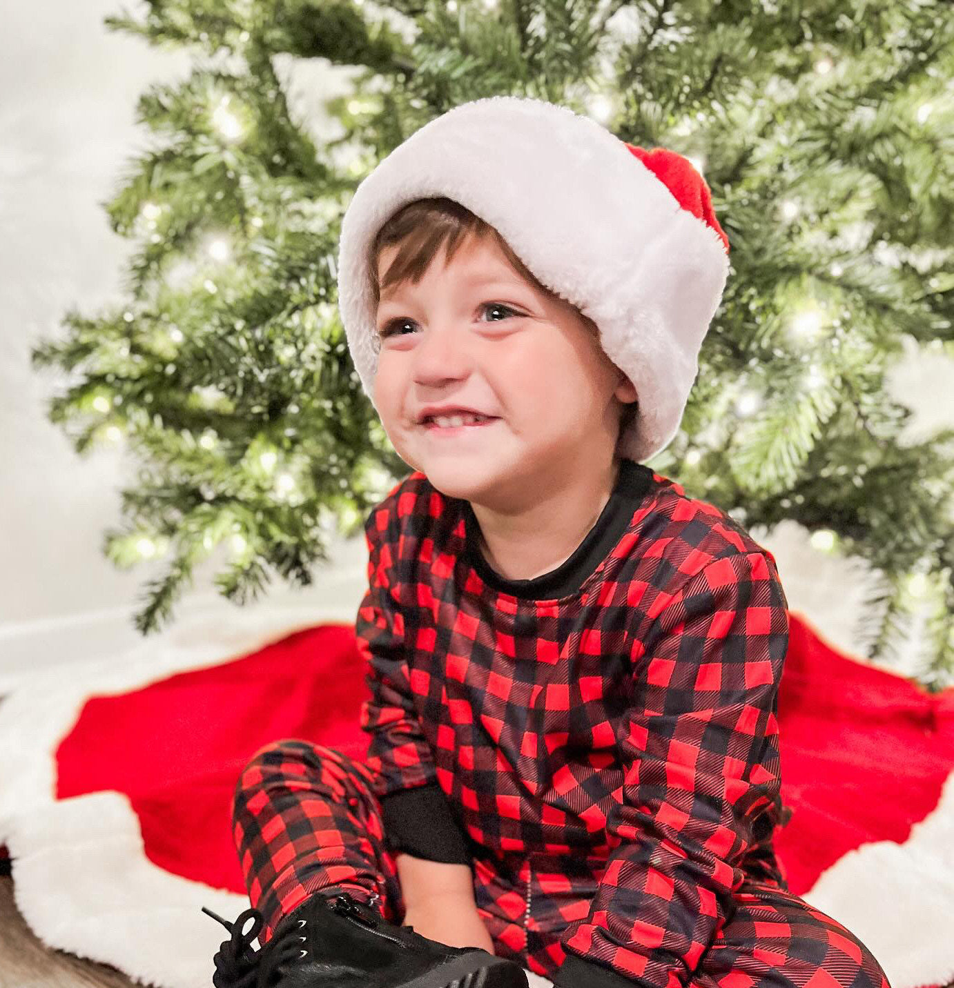 Kids 2 Pc Christmas Pajamas - Buffalo Plaid