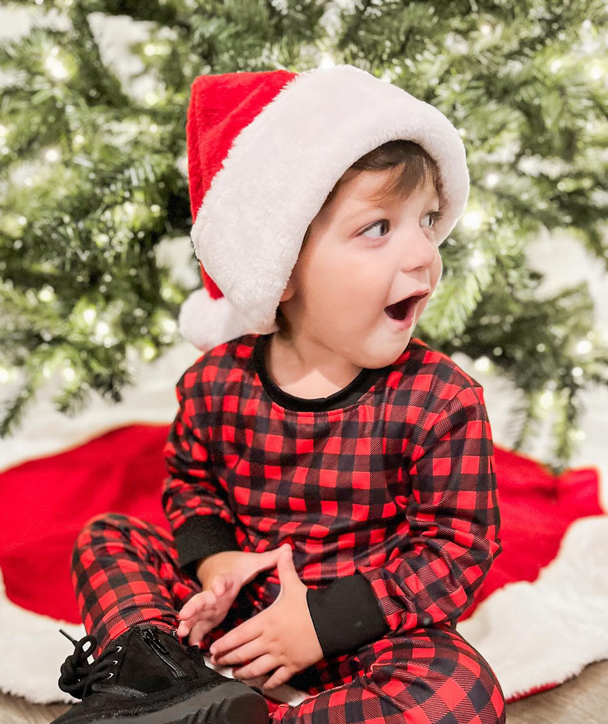 Kids 2 Pc Christmas Pajamas - Buffalo Plaid
