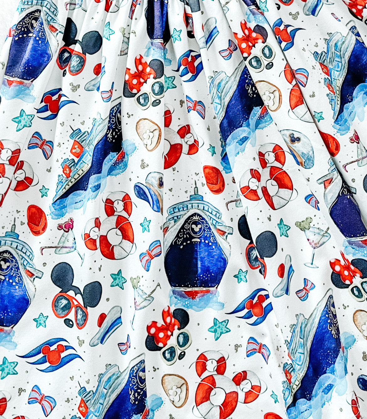close up of Girls Fun Character Dresses - Mouse Cruise