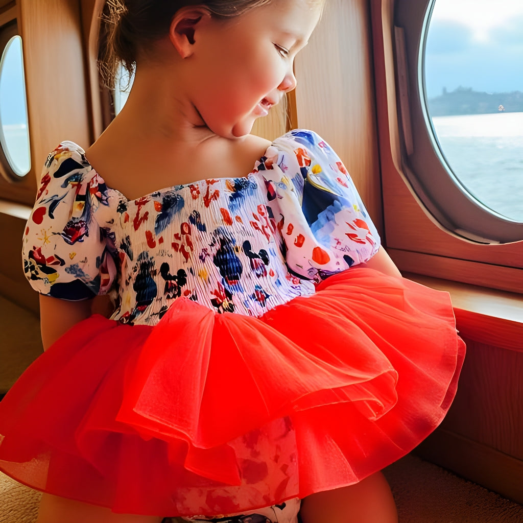 Baby Tutu Twinning Character Dresses - Mouse Cruise