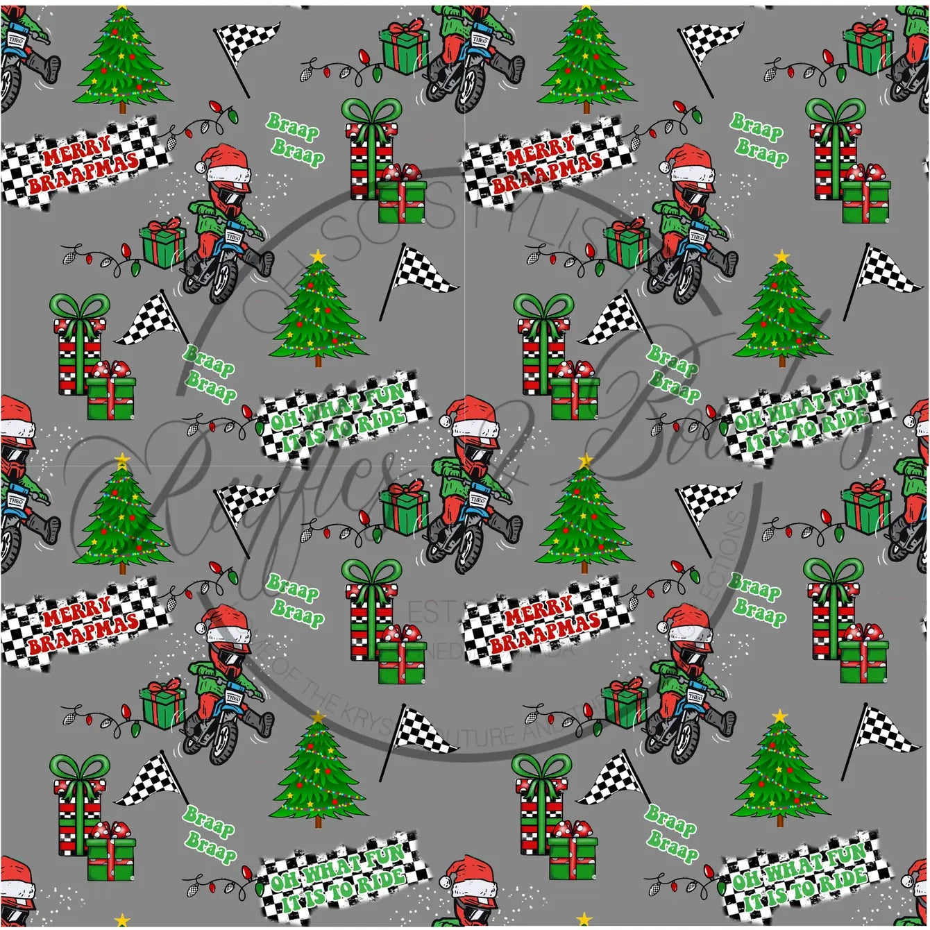 $16.00 EA- 0-3M X 1, 3-6M X 2, 6-12M X 2 - Christmas Zippies Sleepers - Motorcross Dirt Bike Holiday