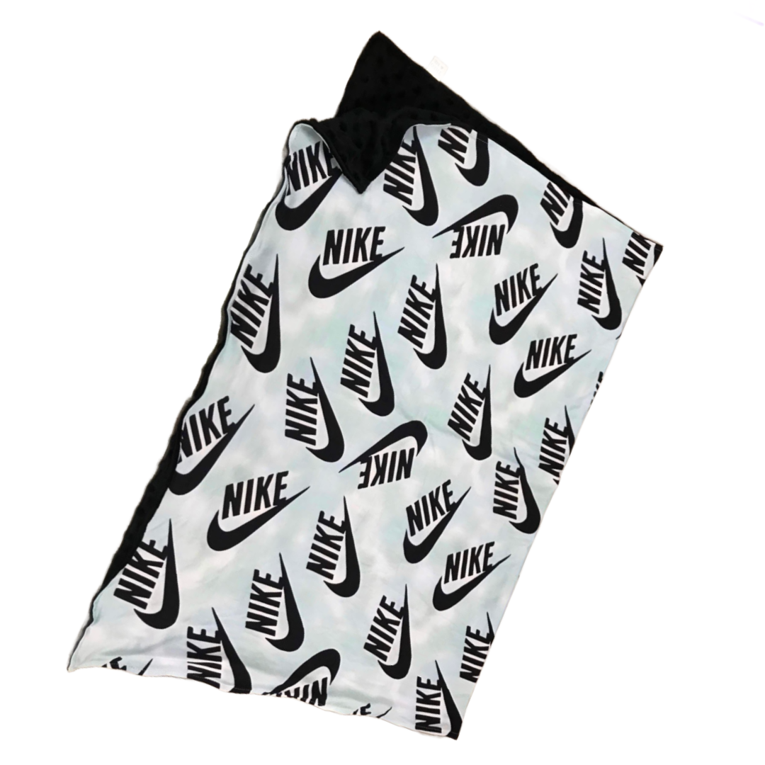 Kids Blankets Minky & Cotton Spandex - Nike