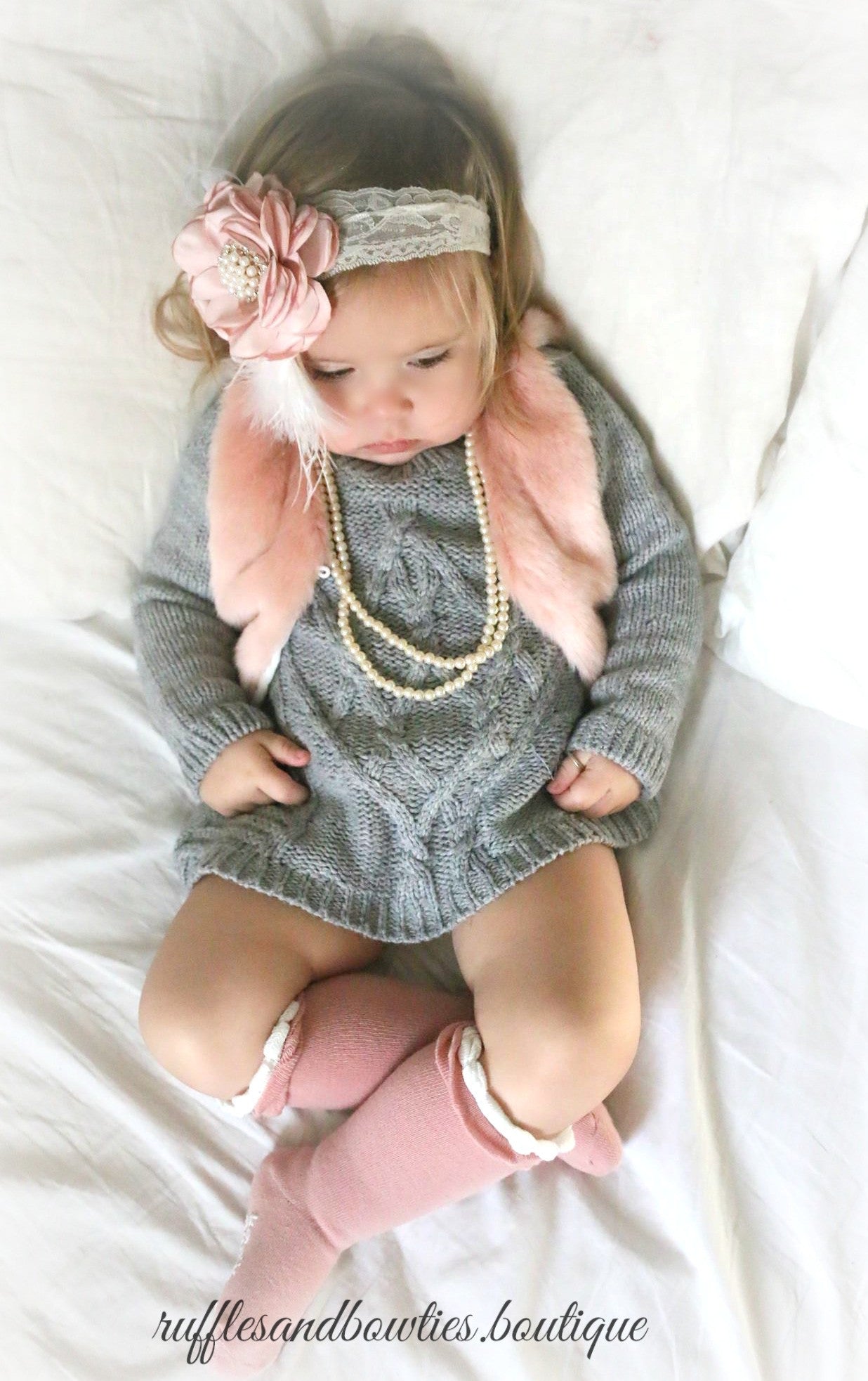 Baby Girl Boho Faux Fur Pink Fall Vests -The Faux Fur Vest - Baby Vest - Kids Vest - shower gift - birthday present-Baby Clothing -modern faux fur -shrug - vest