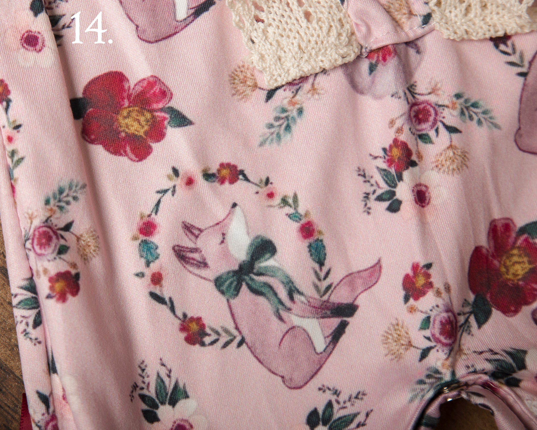 Pink Fox Ruffle Jumpsuit