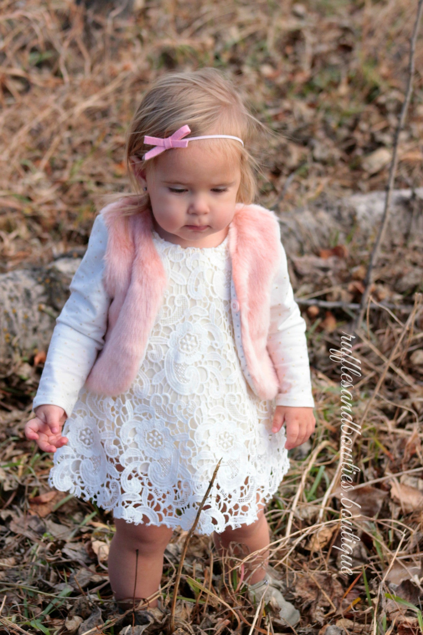 Baby Girl Boho Faux Fur Pink Fall Vests -The Faux Fur Vest - Baby Vest - Kids Vest - shower gift - birthday present-Baby Clothing -modern faux fur -shrug - vest