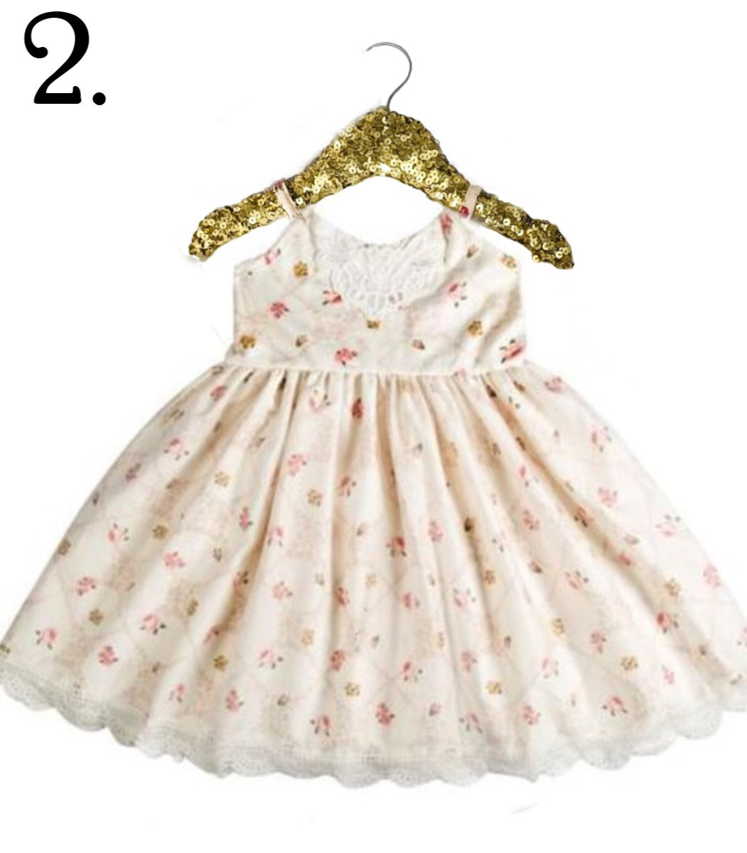 Peach Tulle Summer Dress