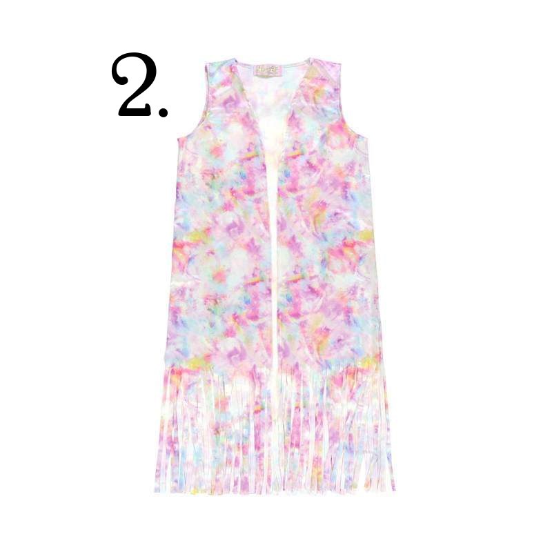 Tie Dye Dreamer Fringe Vest
