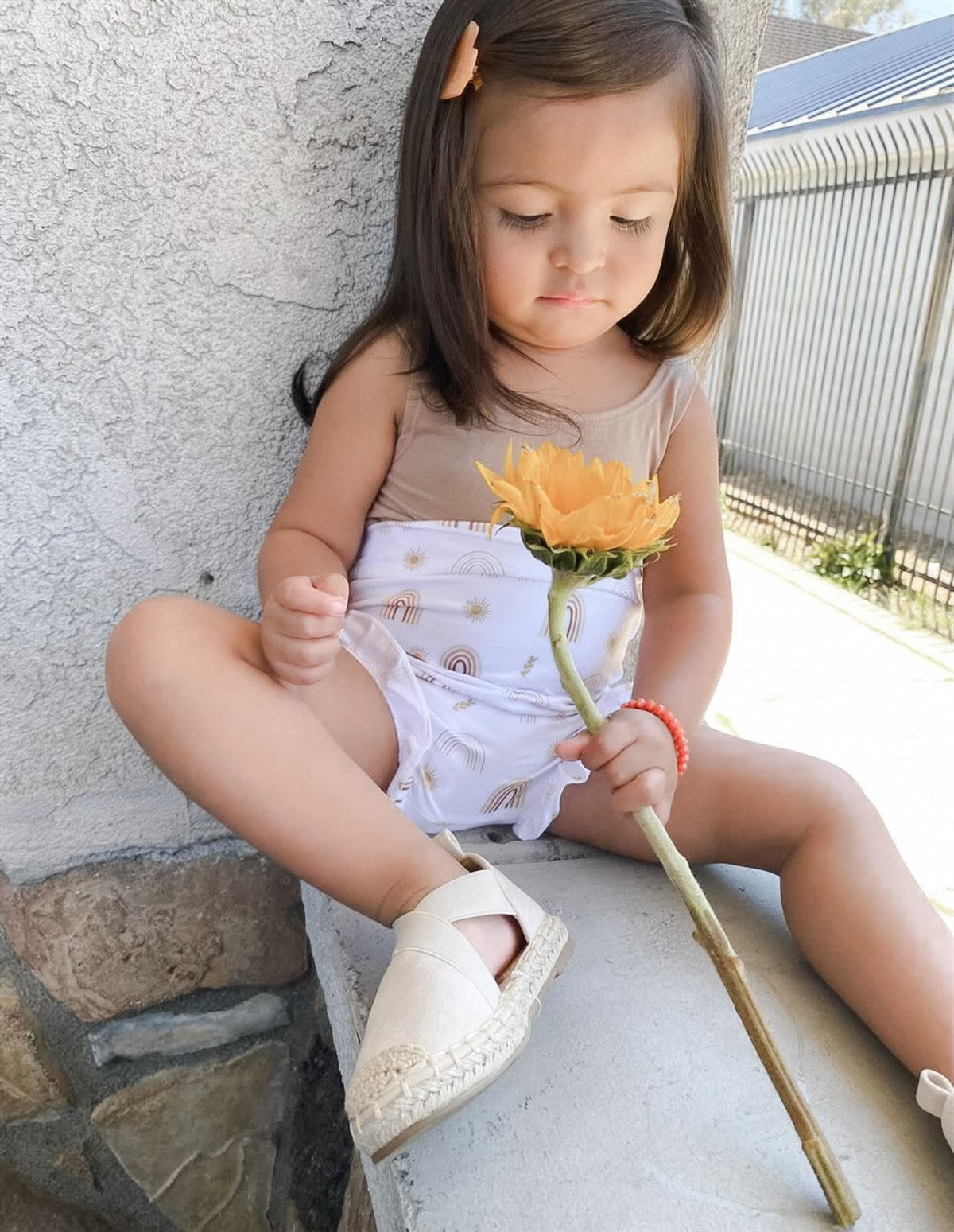 Tan Rainbow Bummie | 2 Pc