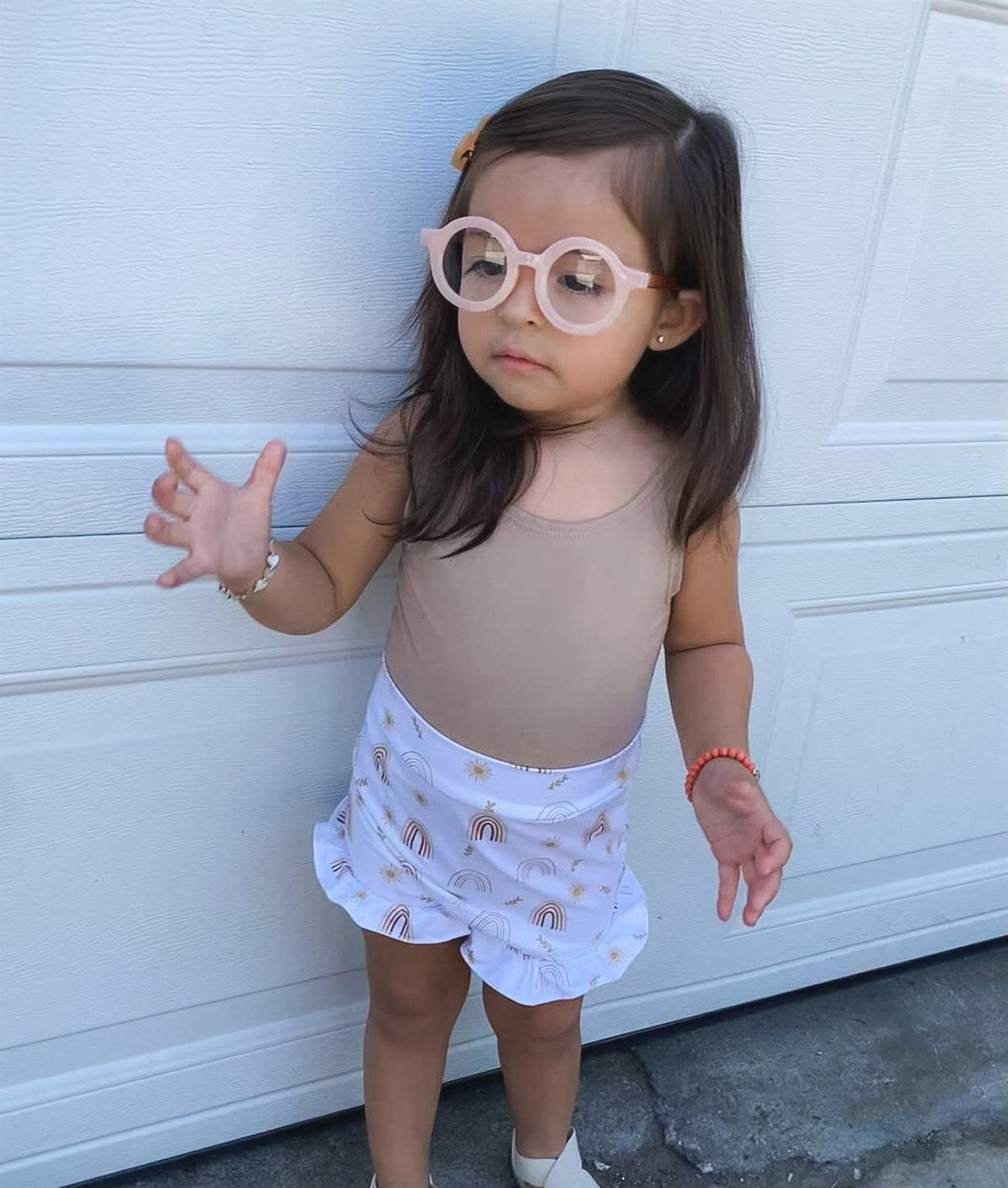 Tan Rainbow Bummie | 2 Pc