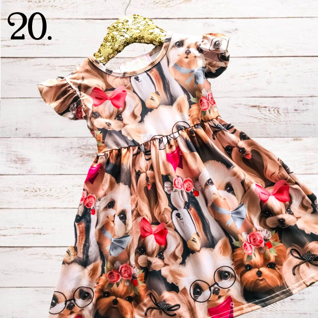 Puppy Love Fun Spring Twirl Dress