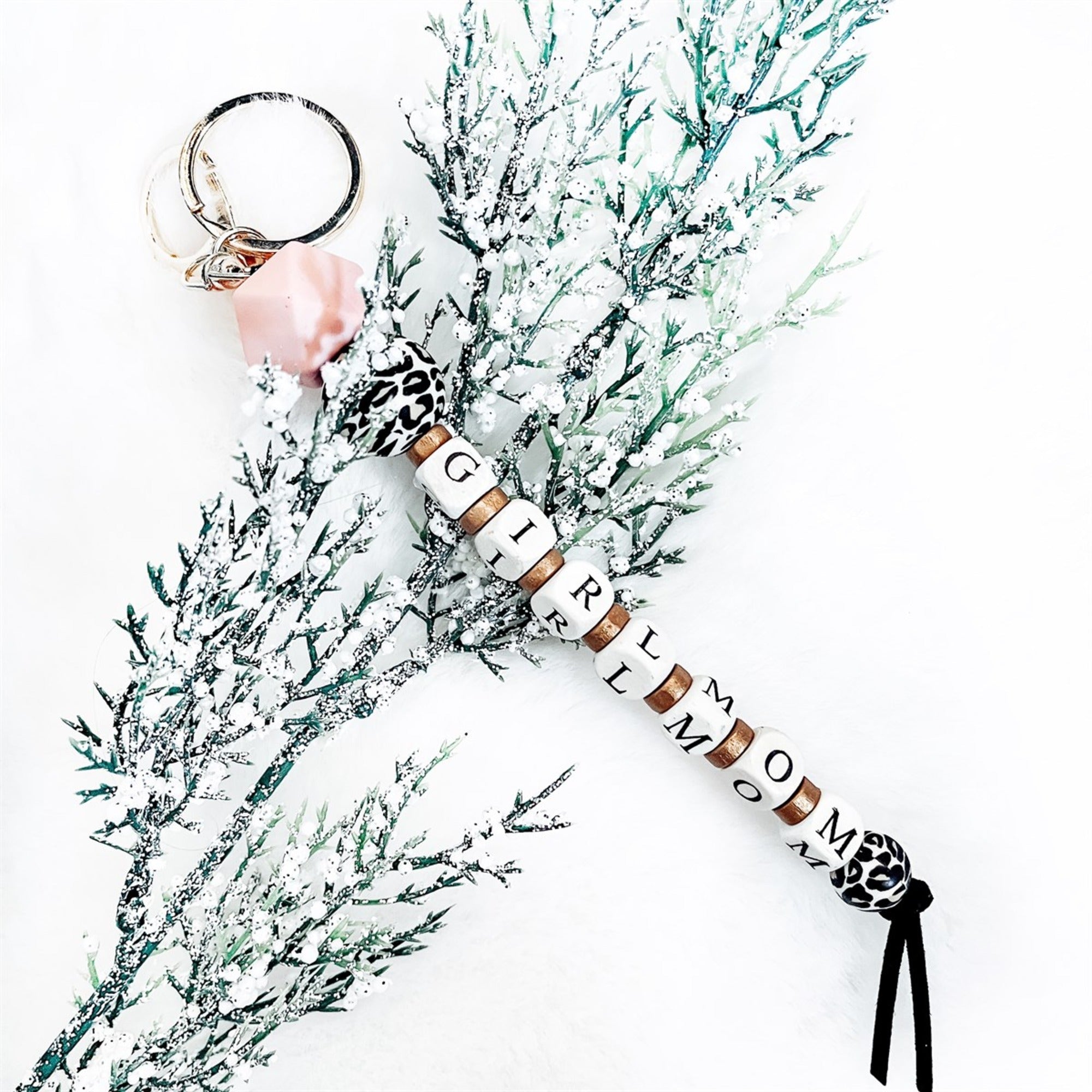 Trending Leopard Long Key Chain - Girl Mom - black leopard