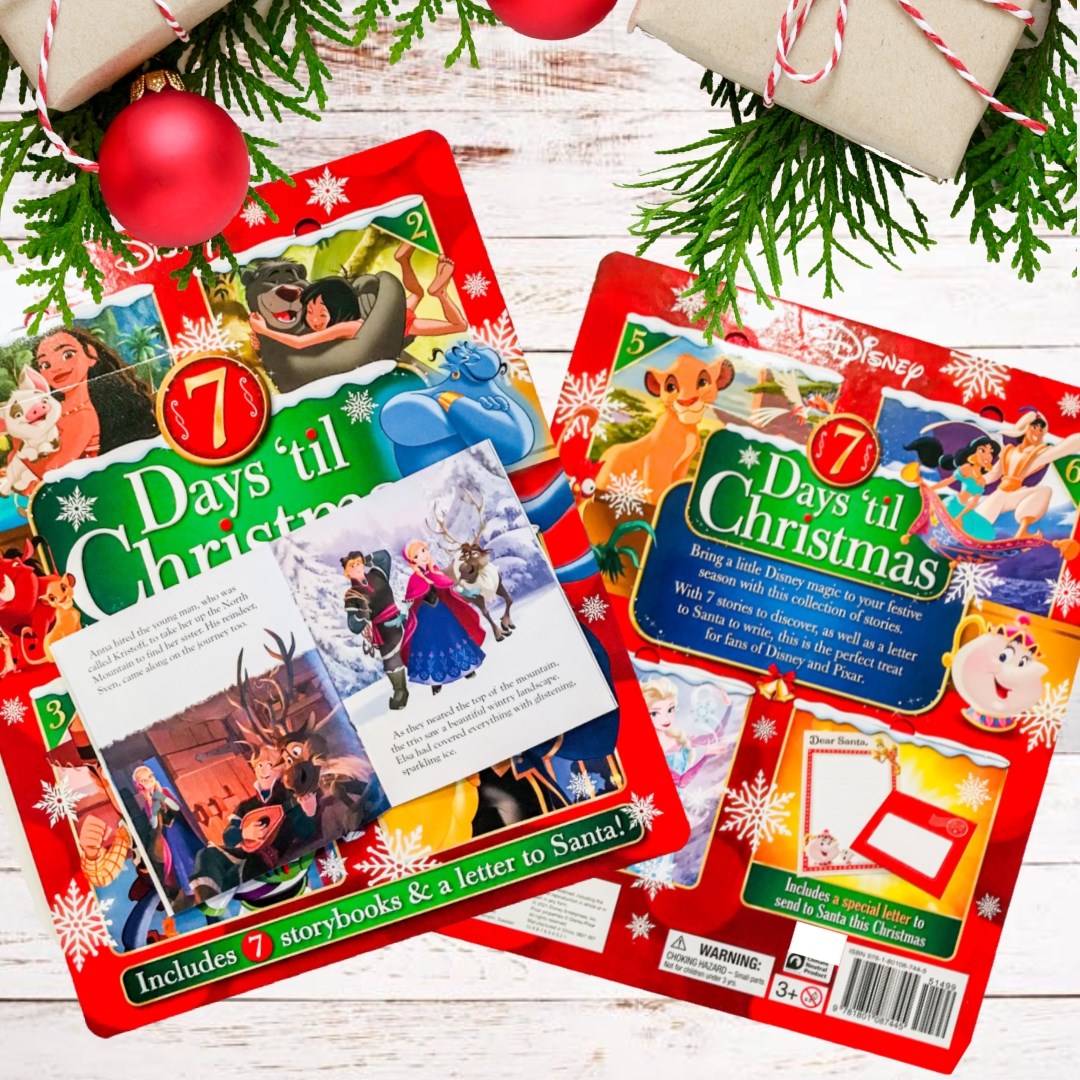 7 Days of Christmas Character Book/Board. Front & Back of book board.