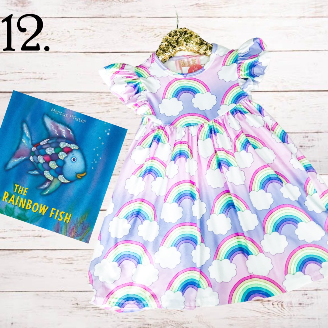 Rainbow Fun Spring Twirl Dress