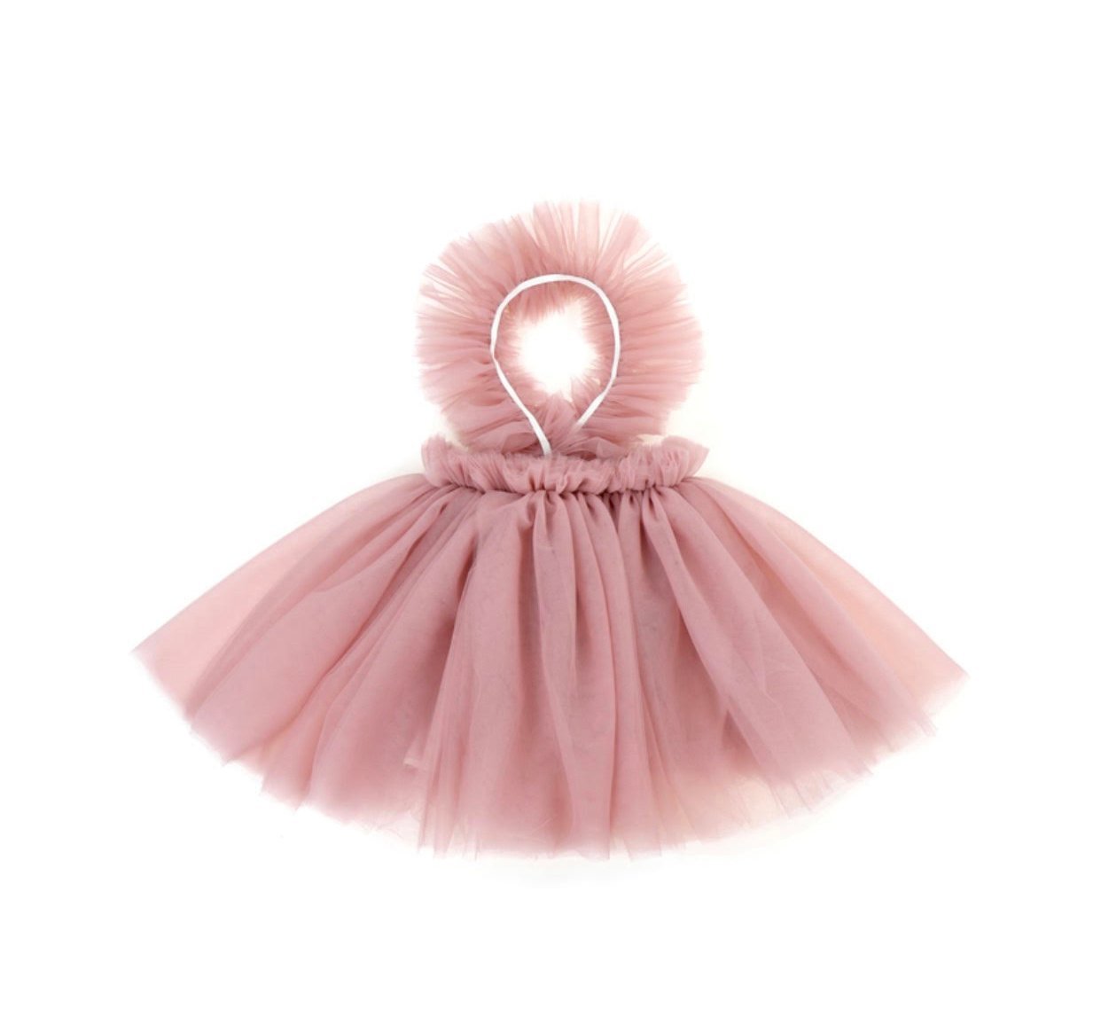 Kryssi Kouture Girls Ruffled Tulle Pink Swan Dress