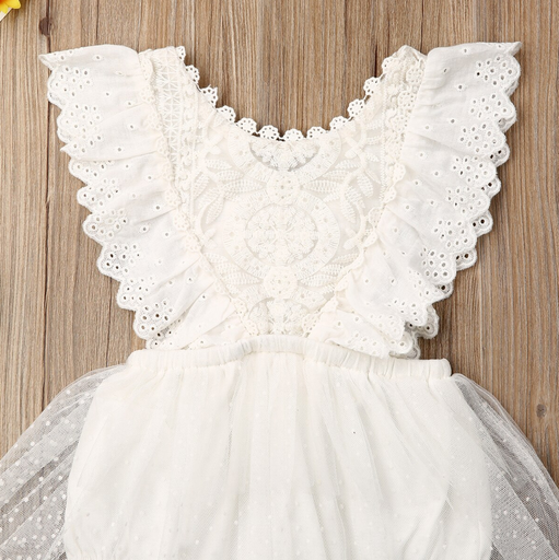 Aurora Ivory Lace Vintage Romper