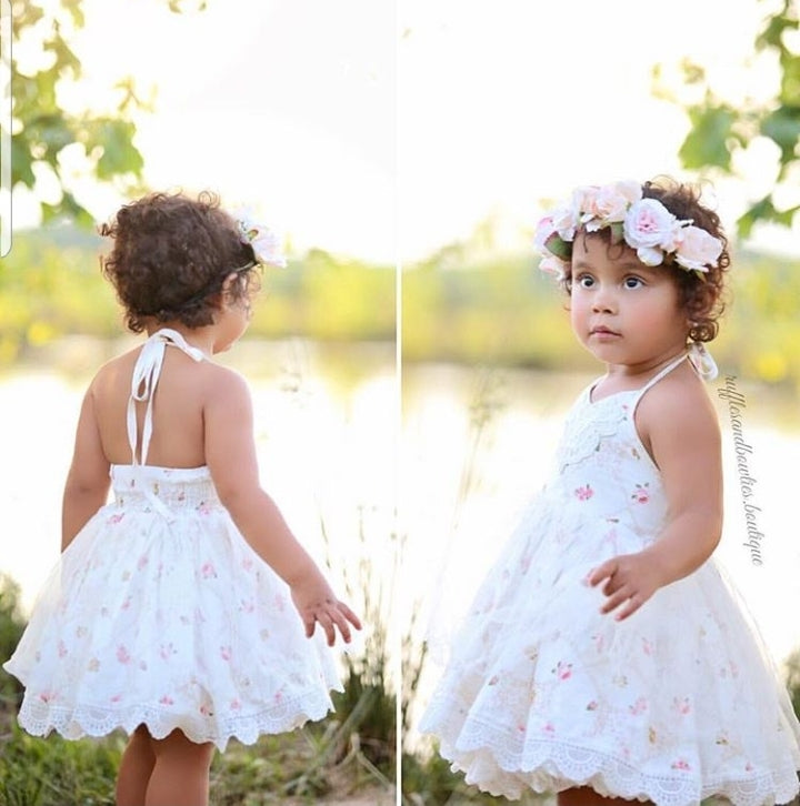 Tea Time Ivory Vintage Floral and Lace Dress