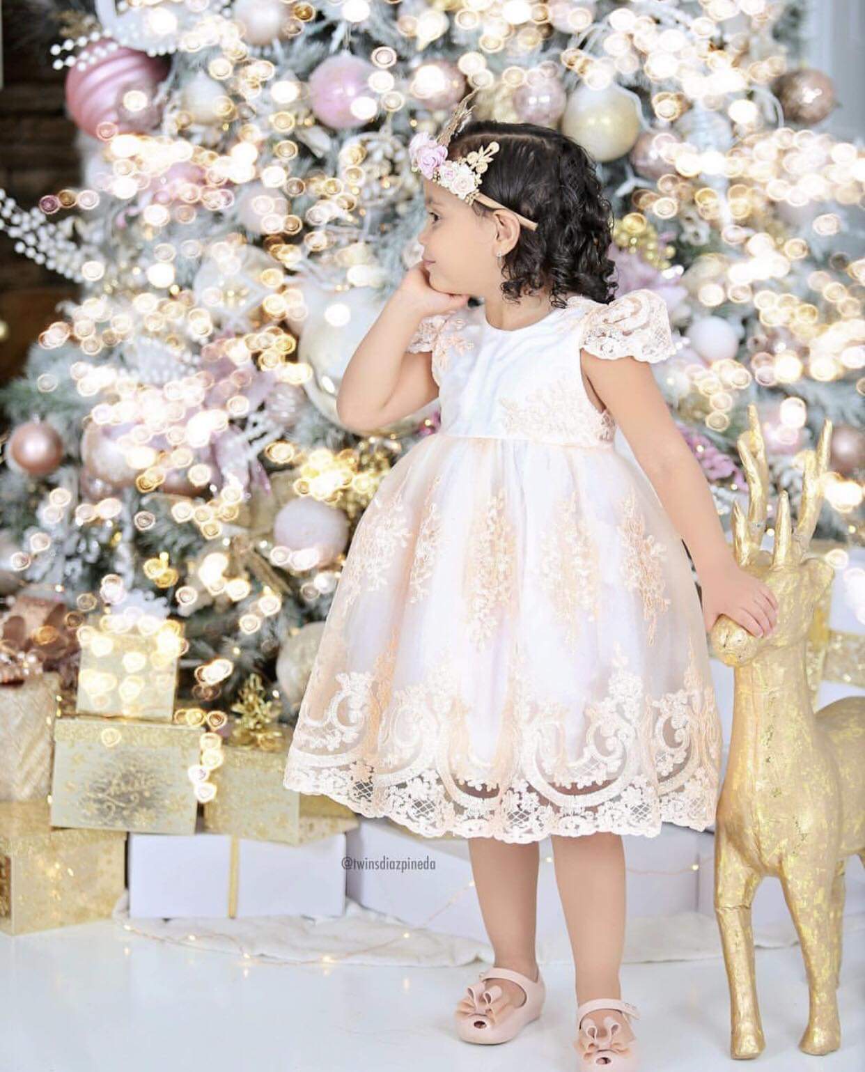 PEACH - Sweet Rosè Clara Lace Dress