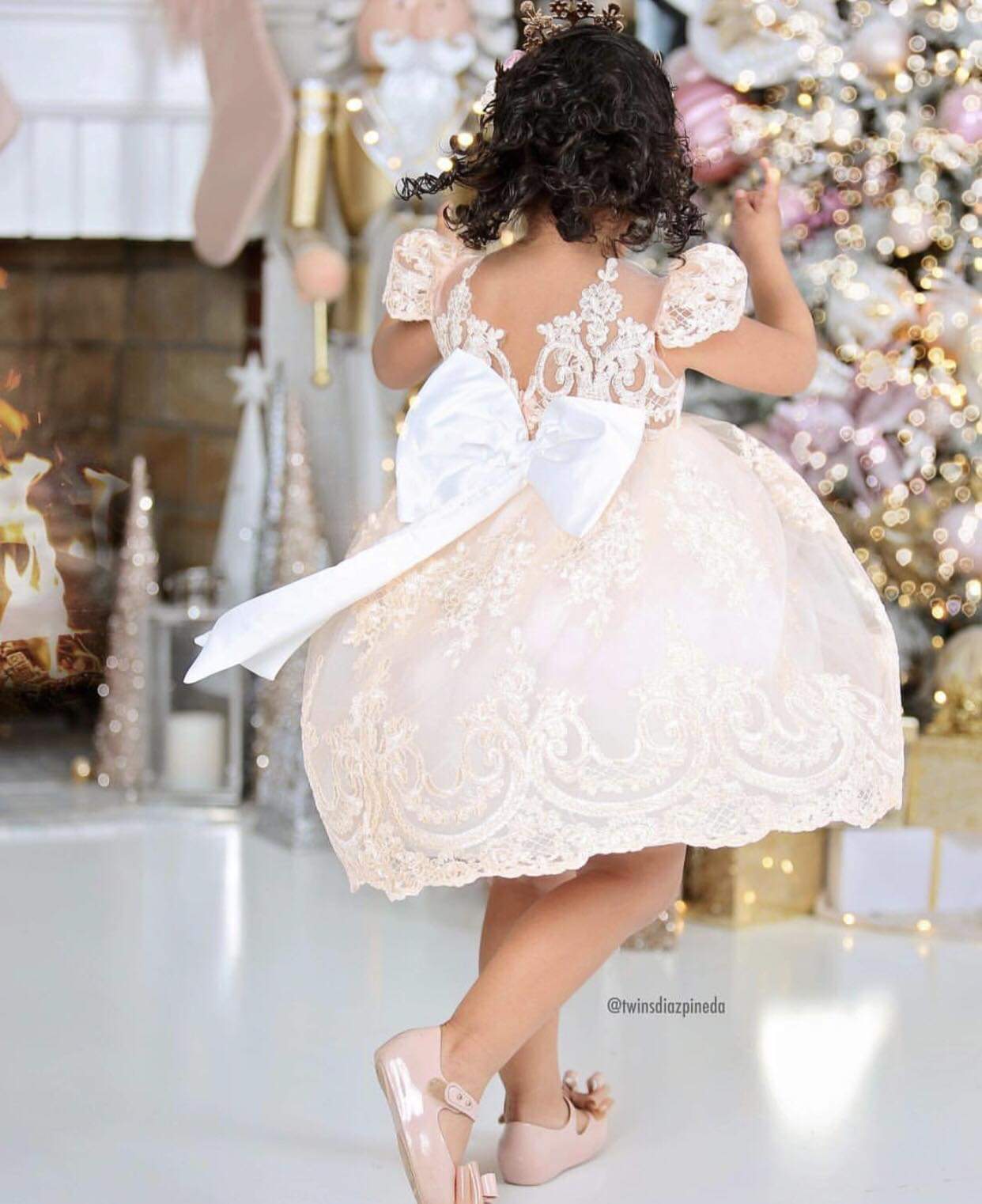 PEACH - Sweet Rosè Clara Lace Dress