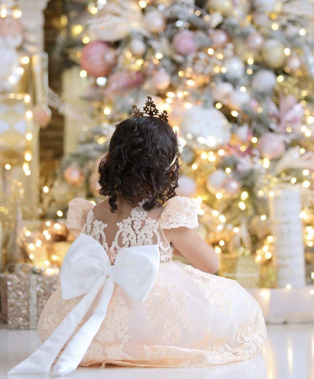 PEACH - Sweet Rosè Clara Lace Dress