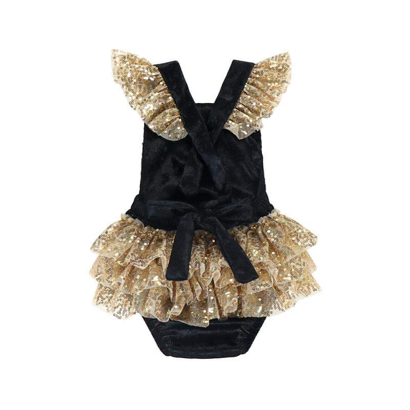 BEST SELLER - Primrose Noir Sequin 2 Pc Birthday Set