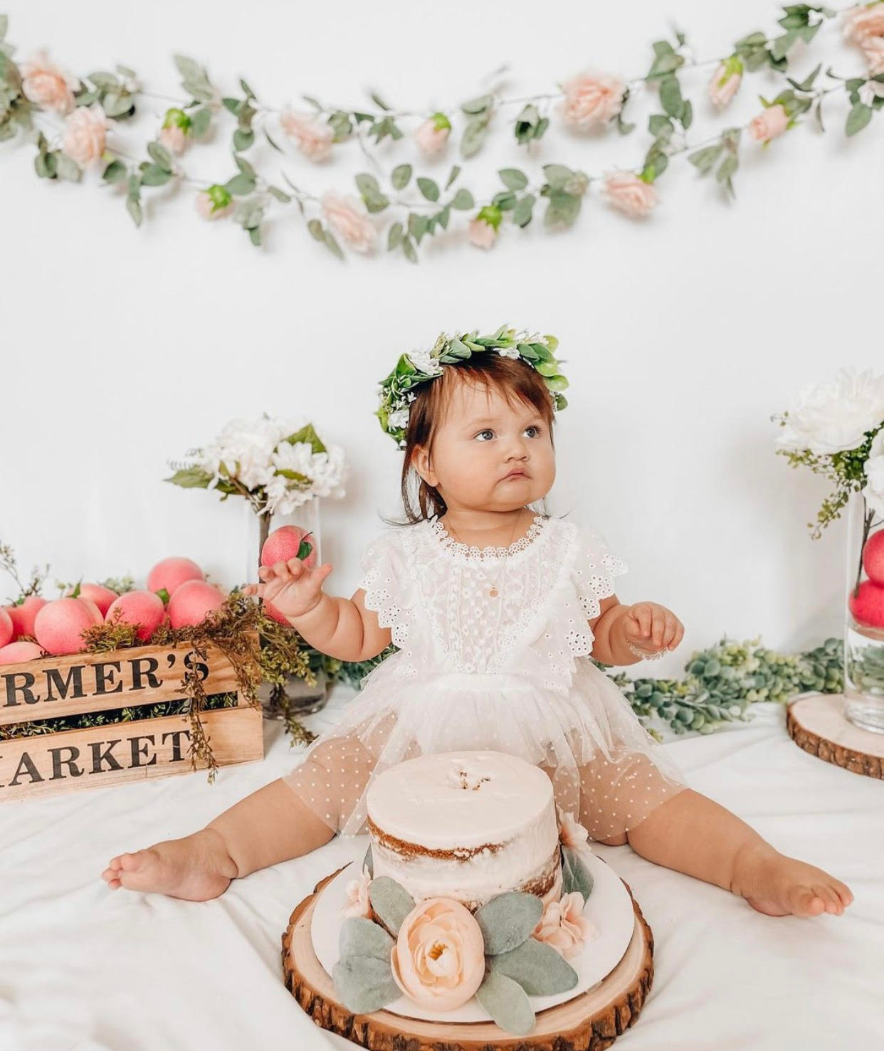 First Birthday Outfit Everything you dream of for her perfect first birthday is what this gentle lace romper is composed of