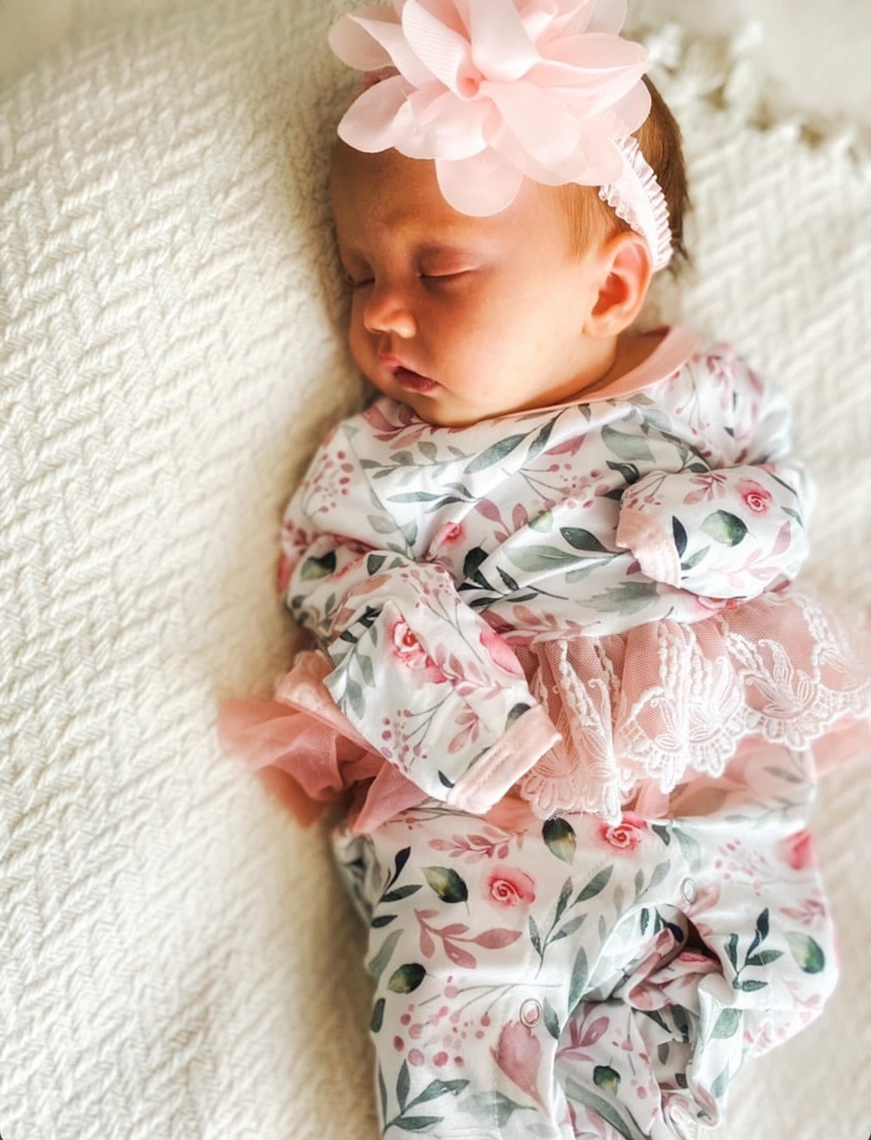 Kryssi Kouture Sienna Tutu Jumpsuit - Pink Rose Floral Pink Tutu