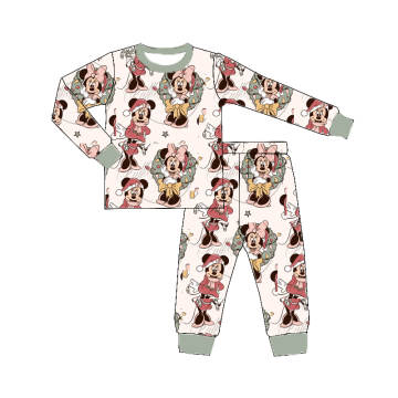$16.00 EA - 2-3 X 1, 3-4 X 1, 4-5 X 1, 5-6 X 1  - Christmas Kids 2 Pc Pajamas - Miss Mouse