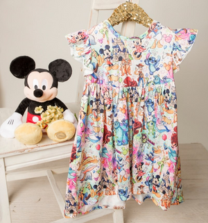 Girls Fun Character Dresses - Theme Park Magic - disney and pixar characters