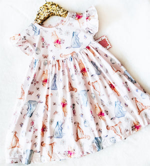Girls Fun Character Dresses - Pooh Bear Honey & Friends - Spring time