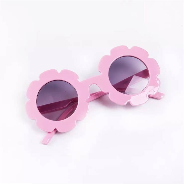 $7.50 EA - 3PCS  - Baby Toddler Flexible Pink Flower Sunglasses
