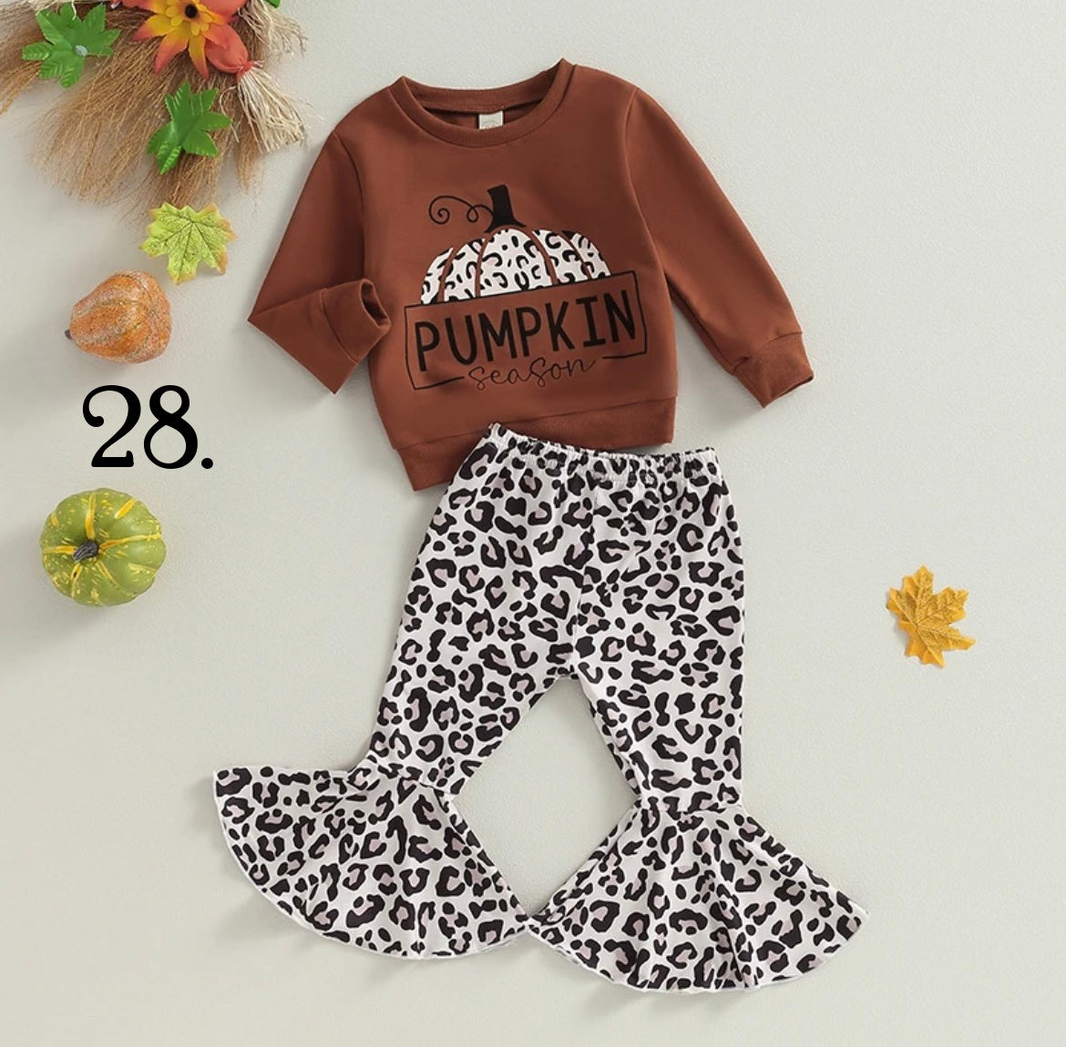 $10.00 - 2TX1, 3TX2, 4TX2  -Fall Halloween It's Pumpkin Season 2 Pc Set