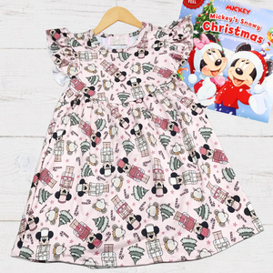 Girls Fun Holiday Character Dresses - Nutcracker Mickey Mouse