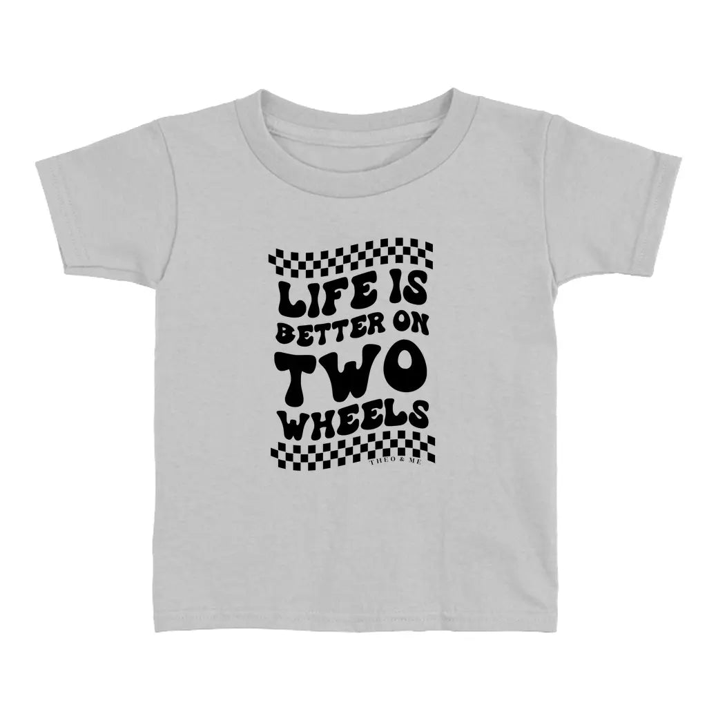 Toddler Life is Better on 2 Wheels T-Shirt - Dirt Bike