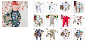 Infant Baby Holiday Christmas Sleepers Zippies Wholesale