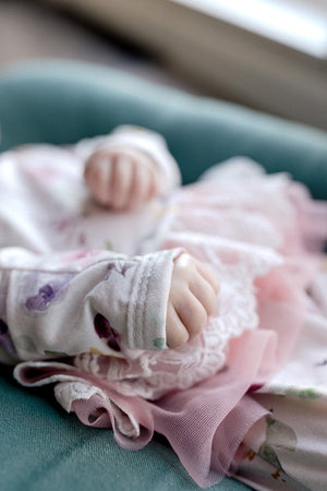 Kryssi Kouture Sienna Tutu Jumpsuit - Pastel Water Color Floral Tutu