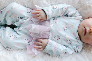 Kryssi Kouture Sienna Tutu Jumpsuit - Blue Owl Pink Tutu