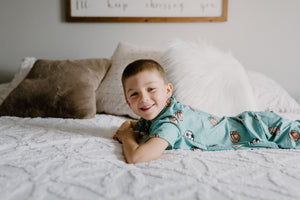 Boys 2-Piece Short Sleeve Pajamas - Sports Balls