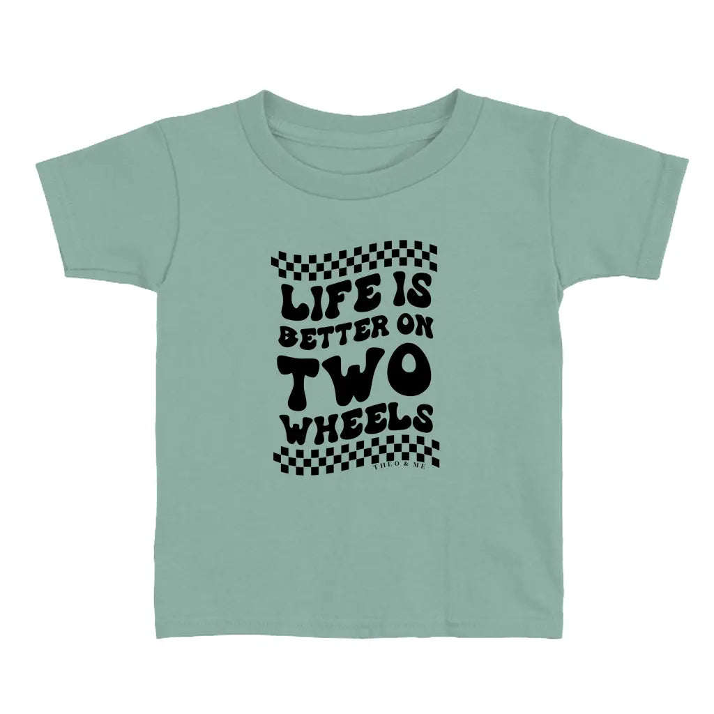 Toddler Life is Better on 2 Wheels T-Shirt - Dirt Bike