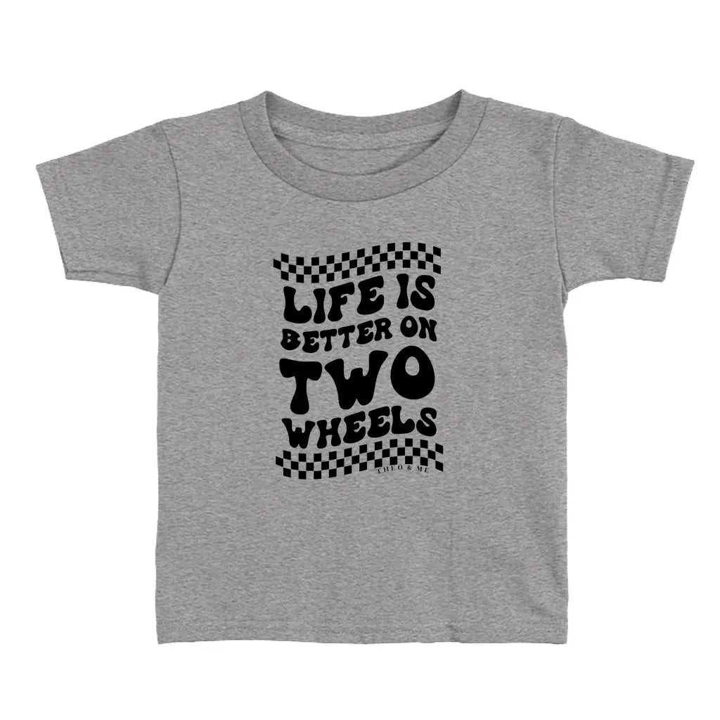 Toddler Life is Better on 2 Wheels T-Shirt - Dirt Bike