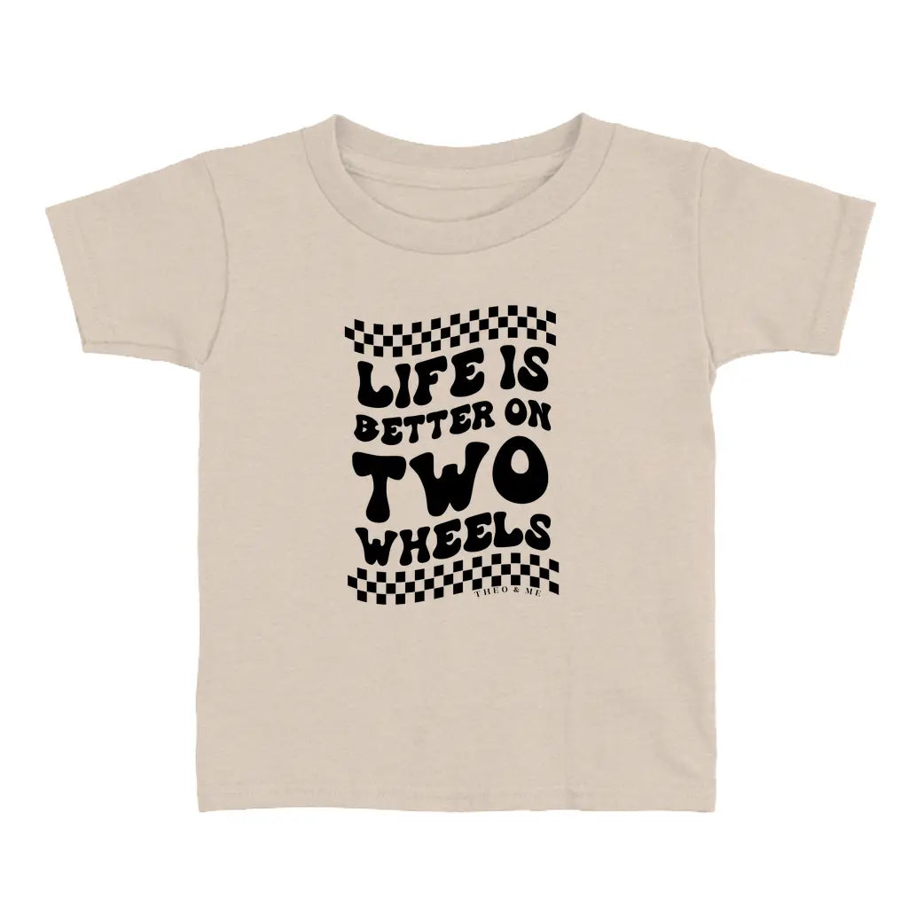 Toddler Life is Better on 2 Wheels T-Shirt - Dirt Bike