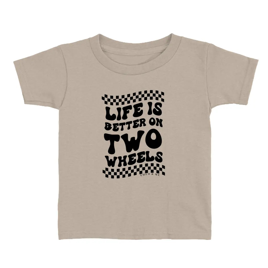 Toddler Life is Better on 2 Wheels T-Shirt - Dirt Bike