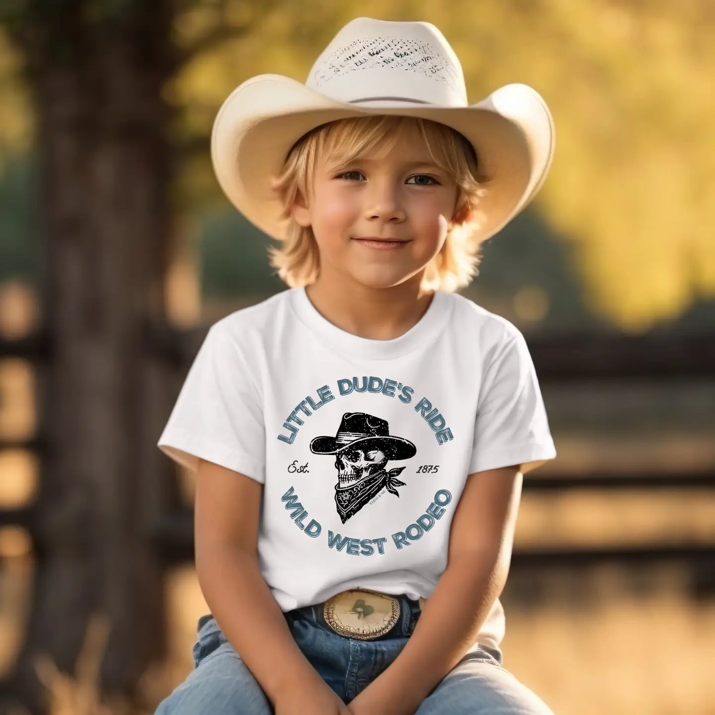 Toddler & Baby's Little Dudes Ride Western T-Shirt